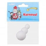 Christmas ornament Wiky snowman made of cotton wool