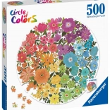 Ravensburger puzzel cirkel van kleuren – bloemen 500 stukjes
