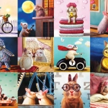 Puzzel Grappige konijnen 1000 stukjes