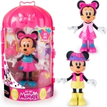 Minnie Mouse reis-aankleedpop met kledingkast en accessoires