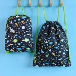 A Little Lovely Company kinder sportzak met ruimtemotief