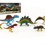 set dinosaurussen uit het Krijt 6 stuks plastic figuren in doos