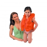 Gilet de natation gonflable pour enfants avec col 3–6 ans, orange