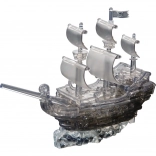 3D Crystal Puzzle Pirate Ship 101 Pieces
