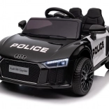 Children's Police AUDI R8 Battery Ride-On Car with Remote Control, EVA Wheels, Smooth Start, MP3 and LED