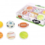 Gum voor uitgummen met sportief motief