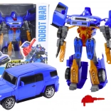 transforming robot 2-in-1 with car, blue