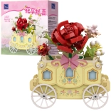 PANTASY Building Set Flower Cart with Rose, 264 Pieces