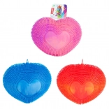 Squeezable Heart Puffer – anti-stress rainbow toy made of soft silicone 18 cm