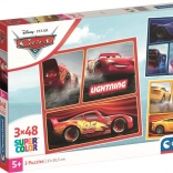 Puzzle 3x48 pièces Disney Cars