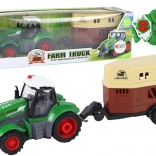 RC-tractor met dierenaanhanger 1:24