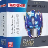 Puzzle en bois double face TREFL Wood Craft Origin Transformers Optimus Prime, 505 pièces