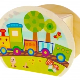 Hess tirelire en bois Train