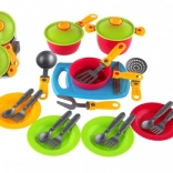 Kinderservies set met snijplank, plastic