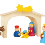 Wooden nativity set for children small foot