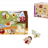 Puzzle en bois 9 pièces – 28 × 18 cm