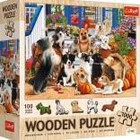 Puzzle en bois Amitié canine 1000 pièces