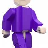 Set met figuurtjes Seváček paars SEVA – groot en klein