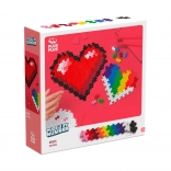 Plus-Plus puzzle by numbers - heart 250 pcs
