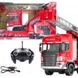 Fire Truck with Boom Remote Control RC Spraying Lights