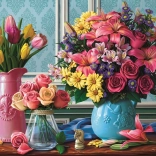 ANATOLIAN Puzzel Bloemen in een vaas 1000 stukjes