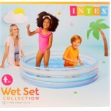 Piscine gonflable pour enfants 147 × 33 cm, bleue, 3 chambres