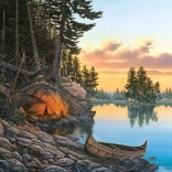 Puzzle COBBLE HILL Abendglühen 1000 Teile