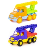 Camion de pompiers en plastique avec échelle télescopique