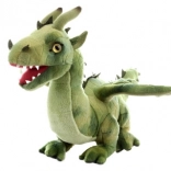 Dragon en peluche vert 36 cm éco‑responsable