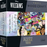 Houten puzzel TREFL Wood Craft Origin Disney: ontmoeting van schurken 1000 stukjes