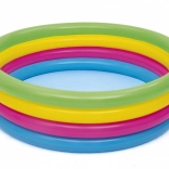 BESTWAY inflatable kids' pool with rainbow rings 157 × 46 cm