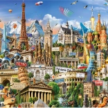 Educa Miniatuurpuzzel Symbolen van Europa 1000 stukjes