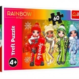 Puzzel 60 stukjes Vrolijke poppen RAINBOW HIGH