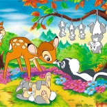 Puzzle Bambi et ses amis de la forêt 160 pièces