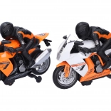 Race motor met rijder 28 cm met licht en geluid