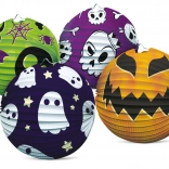 lanterne en papier Halloween boule 25 cm, 4 motifs