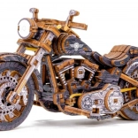 Modèle mécanique en bois de la moto Cruiser V-Twin