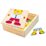 Puzzle Bino avec armoire et ourson