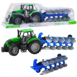 Green tractor with plow 50 cm