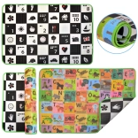 Humbi foam dubbelzijdige educatieve speelmat schaakbord 3-in-1 Poolse alfabet en cijfers 150 × 100 × 1 cm