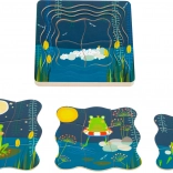 Layered Puzzle Frog Prince Small Foot