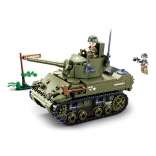 Sluban Army WW2 small Allied tank – building set