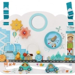 Houten sensorische activiteitentafel Kinderen van de wereld