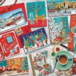 Puzzel kerstgroeten 1000 stukjes COBBLE HILL