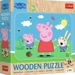 Houten puzzel PEPPA PIG 24 stukjes