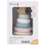 Houten stapelpiramide hondje POLARB