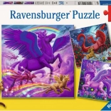 Ravensburger puzzel Mythische heersers 3×49 stukjes