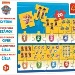 Puzzle éducatif Nombres Pat' Patrouille 20 pièces