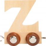 Wooden Alphabet Wagon Z for SMALL FOOT Train Set