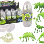 Glowing 3D Mammoth Skeleton in a Plastic Egg